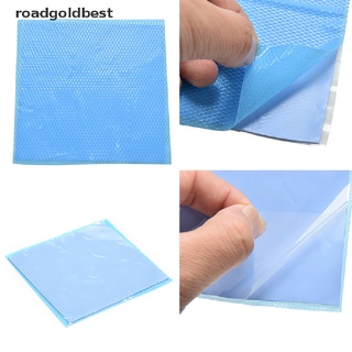 RGB 100mmx100mmx1mm Blue Heatsink Cooling Thermal Conductive Uncut Silicone Pad Best (6)