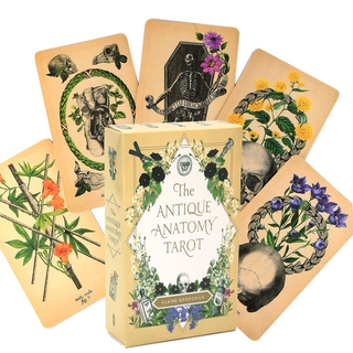 la anatomía antigua tarots 78 cartas mazo completo inglés oráculo tarjetas adivinación destino familia fiesta juego de mesa