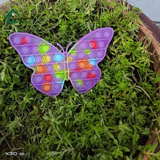 Pop It Butterfly Push Bubble Sensorial Rainbow Fidget ToyRestore Emotions Juguete para aliviar el estrés para la ansiedad OCD