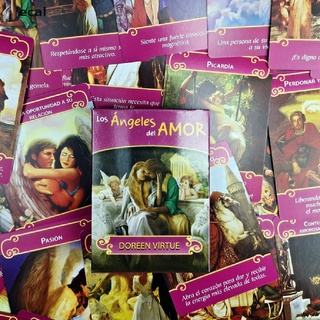 ec Español Romance Ángeles Oráculo Tarjetas 44-Tarjeta Principiante Tarot Deck Guidebook CO