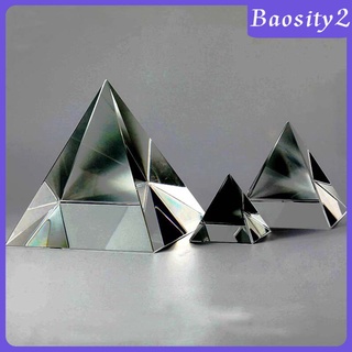 [BAOSITY2] Estatua de prisma pirámide de cristal HomeDecor fotografía óptica ciencia 50 mm (7)