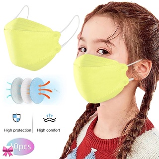 10pcs máscara para niños al aire libre máscara gotitas y neblina prevención de peces máscara facial no tejida