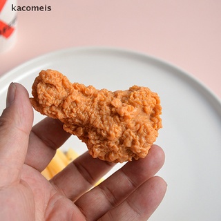 [kmsa] llavero de imitación de alimentos de pollo frito nuggets pollo pierna comida colgante juguete regalo cxv (7)