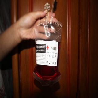 DIY bolsa de sangre reutilizable energía de la sangre bebida bolsa concentrada jugo paquete de energía (1)