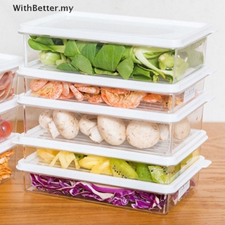 [WithBetter] Caja De Alimentos De Almacenamiento De Bola De Masa Refrigerador Contenedor De Plástico Organizador De Cocina Herramienta [MY]