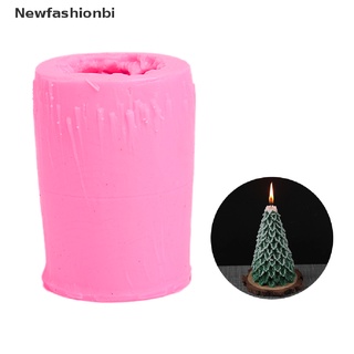 (newfashionbi) 3d árbol de navidad cera vela molde de silicona regalo de navidad moldes para hornear moldes hechos a mano
