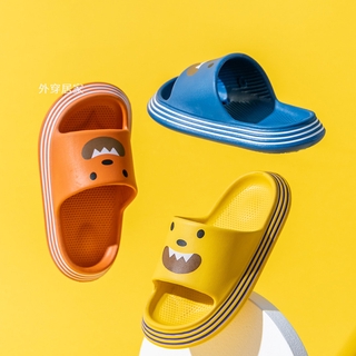 2021 nuevos niños zapatillas de luz de verano ropa hogar zapatillas de suela gruesa niños niñas de dibujos animados galletas baño Eva zapatillas