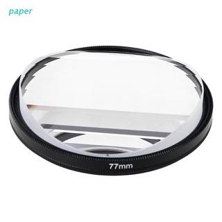 papel 1 pza prisma de vidrio de caleidoscopio, filtro de vidrio para cámara de caleidoscopio de 77 mm