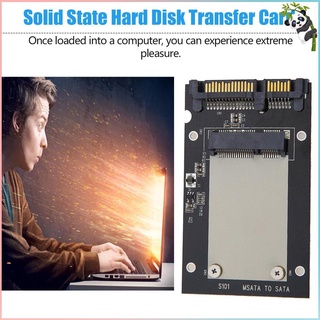 S101 caja de transferencia de unidad de estado sólido mSATA a SATA III 2.5 pulgadas SSD de aluminio caja de disco duro SSD adaptador de tarjeta (4)
