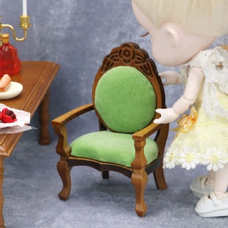 1/12 escala casa de muñecas miniatura mini silla de madera hogar moderno muebles conjunto