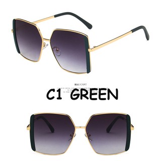 The New Sunglasses Female Sense Large Frame Was Thin Personality Metal Half-frame Anti-ultraviolet Sunglasses Trend Street Shooting (5)