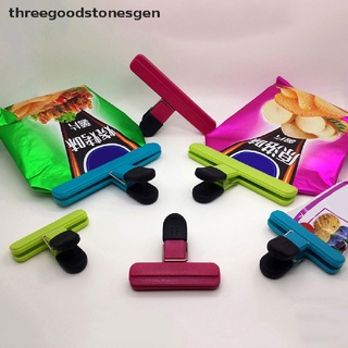 [threegoodstonesgen] portátil de almacenamiento de cocina de alimentos snack sello de sellado de la bolsa de clips sellador abrazadera