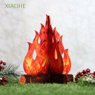 Xiaohe Festival falso Camping fuego navidad antorcha decoración fiesta tablero de papel Campfire decoración de Halloween