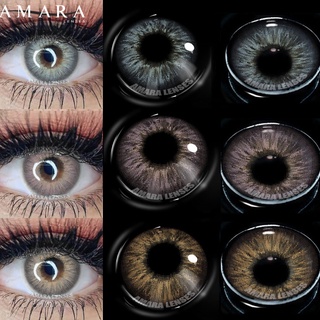 Lentes de contacto AMARA serie OMG marrón contacto con los ojos y hermosas pupilas Vip