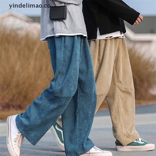 [yindelimao] Nuevos Pantalones De Pana Para Hombre De Pierna Ancha Streetwear Chándal Masculinos Casuales Joggers [CO] (1)