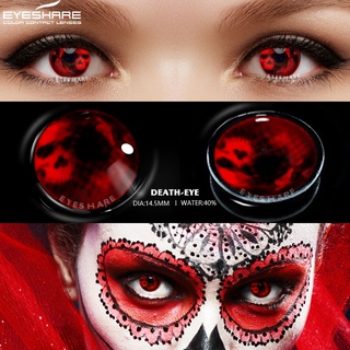 EYESHARE Cosplay Lentes De Contacto Para Ojos Serie Roja Halloween Show Cosméticos Maquillaje Uso Anual (2)