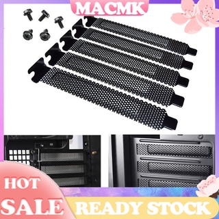 MACmk 5 Piezas De Metal Disipación De Calor Ordenador PCI Ranura Cubierta Filtro De Polvo Placa De En Blanco