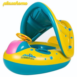piscinas accesorios niños inflable anillo flotador inflable con parasol