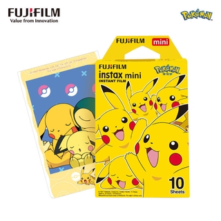 Fujifilm Instax mini lindo PikachuFilm 10 hojas Instax papel fotográfico para mini 8 9 70 90 compartir SP-1 SP-2 cámara instantánea Fuji Polaroid papel fotográfico