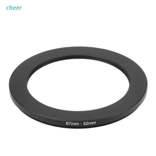 cheer 67mm a 52mm metal step down anillos adaptador de lente filtro cámara herramienta accesorio nuevo