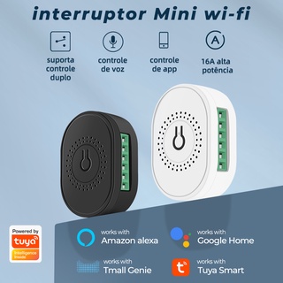 Mini WiFi inalámbrico 16A mini WiFi soporta 2 controles remotos adecuado para tuya smart life APP repetidor de Google Home Alexa