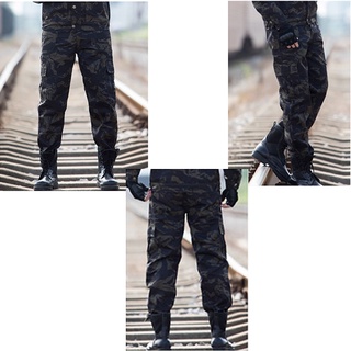 Stocknew mono de los hombres de algodón desgaste suelto camuflaje táctico militar pantalones casuales pantalones de trabajo pantalones de trabajo (7)