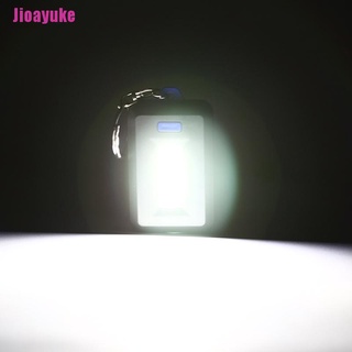 [Jioayuke] 1xMini portátil 3 modos de bolsillo COB luz de trabajo LED linterna llavero (8)