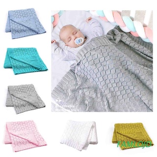 famlojd de punto hueco suave mantas de bebé recién nacido bebes envolver bebé niños cochecito cesta cama mantas cubre dormir