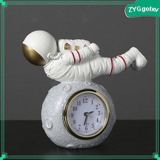 moda astronauta estatua reloj despertador luna escritorio relojes decoración de la sala de estar