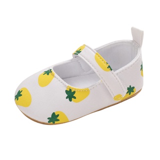 Zapato Suave Con Estampado De Frutas Para Bebés/Primeros Pasos/Zapatos De Princesa # D (3)