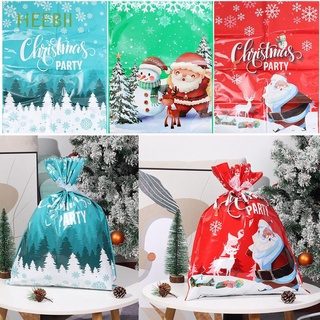 heebii 1/5pcs año nuevo bolsas de caramelo de navidad árbol de navidad colgante decoración cajas de regalo de navidad paquete de galletas regalo de navidad embalaje fiesta decoración forma estrella bolsa de regalo cajas de papel