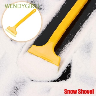 WENDYGIRLL Fashion Ice Scraper Multifunctional Snow Removal Tool Snow Shovel Portable Winter Auto Defrosting Windshield Car Accessories