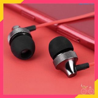 [GUC]Universal 3.5mm Wired Metal Heavy Bass In-ear Earphone with Mic for PC/Phone