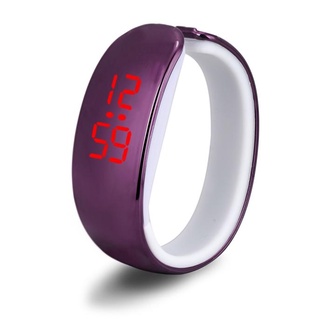 reloj de pulsera digital deportivo led impermeable para mujer