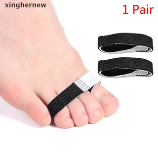 [xinghernew] 2 piezas corrector de dedos del dedo del pie hallux valgus corrector del dedo del pie vendaje separador envoltura caliente (8)