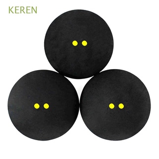 Keren herramienta de entrenamiento raquetas de Squash doble punto amarillo bolas de goma para jugador de dos puntos amarillos bola de Squash/Multicolor