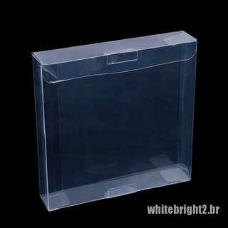 <White> 10Pcs para GB GBA GBC box transparente plástico caja protectores manga videojuego en caja