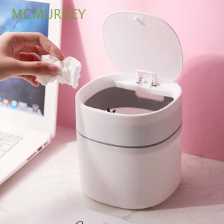 mcmurrey mini papelera lindo cubo de basura barril con tapa pequeño hogar plástico de alta calidad estilo nórdico cesta de basura/multicolor
