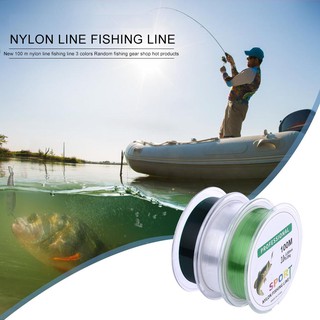 100M al aire libre de la pesca de Nylon línea Super Fishline fuerte Bass carpa accesorios de pesca (3)