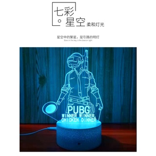 Factory cross-border customizable 3d small night lamp color touch creative gift three-dimensional dream acrylic competit (6)