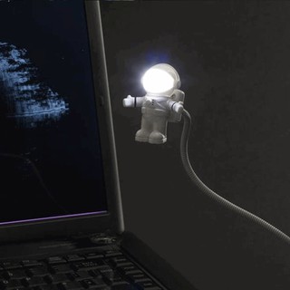 Led creativo Spacemen LED astronauta Flexible USB luz de noche para ordenador portátil PC Notebook niños juguete luz