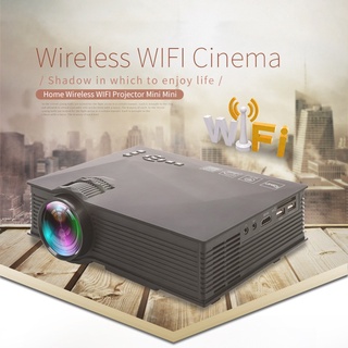 New Mini portable projector UC68 LED home micro projector UC68+ 1080P HD projector Better than UC46 Support Miracast Airplay HD w2