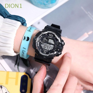 Dion1 Casual Simple relojes de pulsera pareja reloj de cuarzo impermeable mujeres relojes deportivos LED Digital relojes/Multicolor