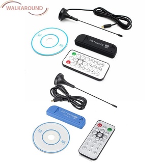 (Wal) Digital USB DVB-T DAB FM SDR receptor TV Stick RTL2832U+R820T2 sintonizador con antena mando a distancia