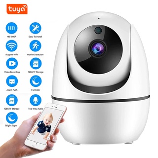 [Listo stock] TUYA 2MP IP Cámara 1080P Smart Surveillance Visión Nocturna Seguimiento Automático Inalámbrico WiFi PTZ Baby Monitor