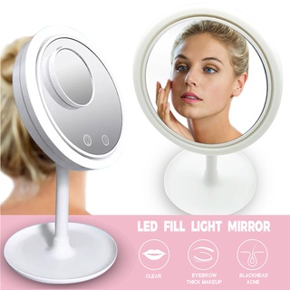 3 en 1 LED belleza Breeze - espejo de maquillaje con ventilador eléctrico espejo de tocador de escritorio
