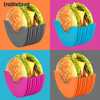 Eruditecourt~ estante de silicona estirable para hamburguesas, soporte fijo, organizador de cocina (1)