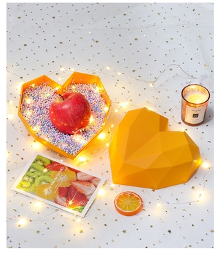 Manzana caja de flores sorpresa caja de entrega diamantes forma de amor caja de floristería Kotak Bunga Hadiah caja (9)