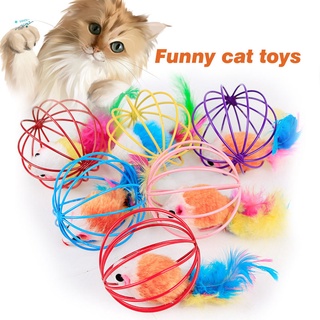 divertido gato juguete hueco bola de hierro ratón ratones gatito juguetes para gatos