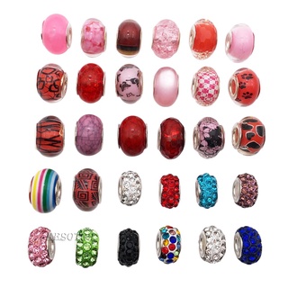 [KESOTO2] 30 cuentas de cristal para hacer joyas, Lampwork Murano Beads para pulseras collares